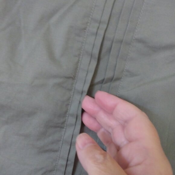 BNWOT WILLI SMITH SAGE GREEN KHAKI COTTON CINCH WAIST JACKET SIZE LARGE - Picture 6 of 11